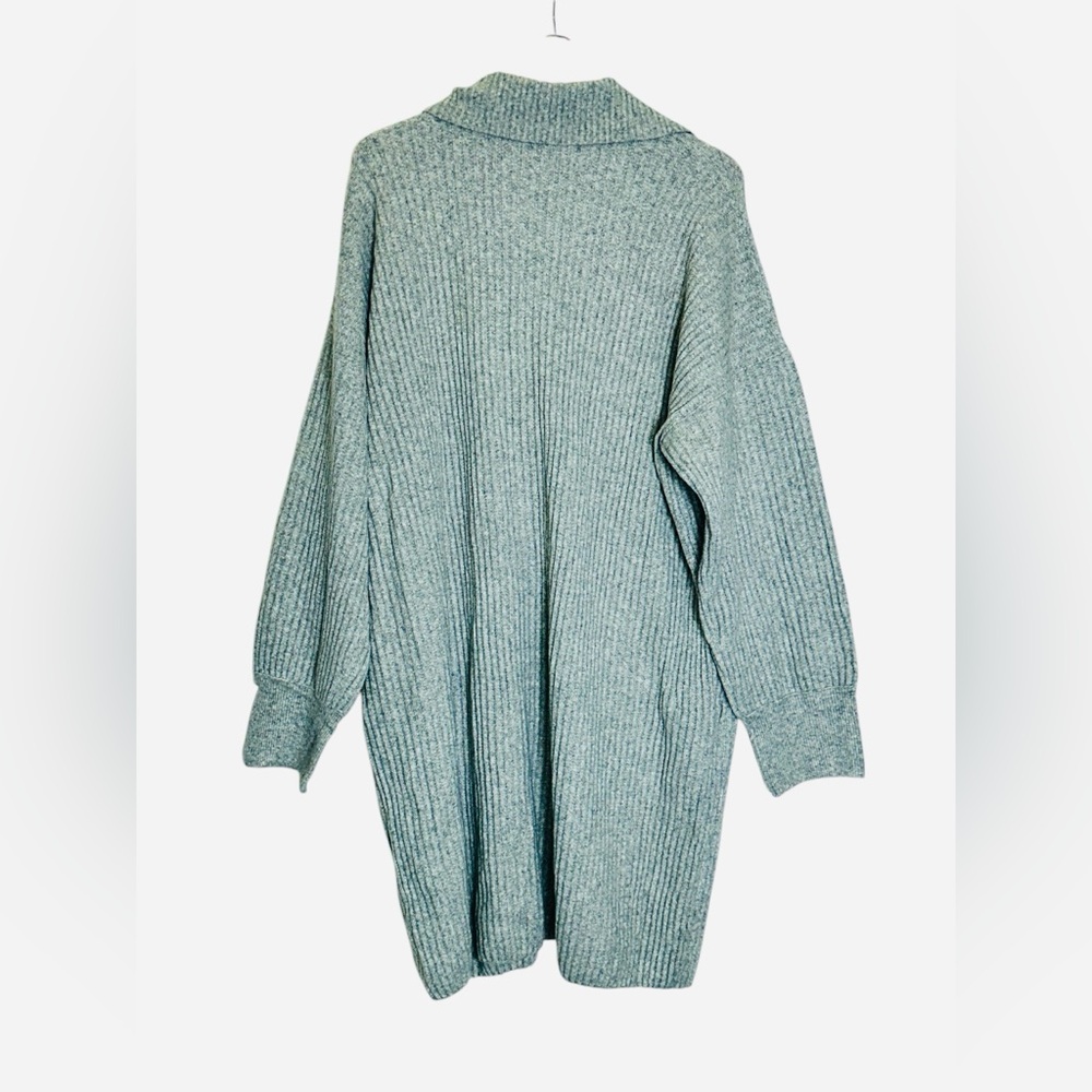 Free People Sandstorm Heather Grey Soft Button Emmy Long Cardigan Sweater - Picture 4 of 16